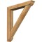 Ekena Millwork Traditional Traditional Rough Sawn Bracket w/ Offset Brace, Western Red Cedar, 6"W x 36"D x 40"H BKT0604X36X40TRA01RWR - alternate 1